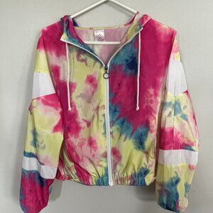 No Boundaries Tie Dye Windbreaker Size M(7-9)